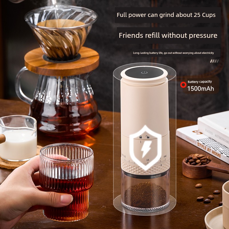 Wireless Electric Coffee Grinder - مطحنة قهوة كهرب...