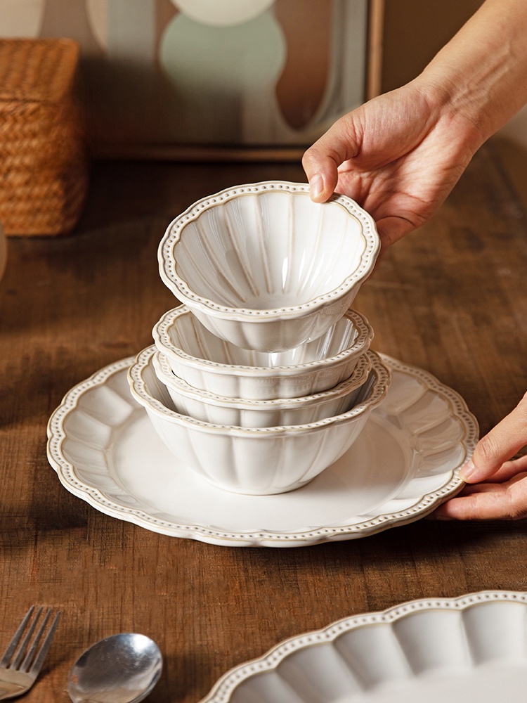 Modern Housewife Household Plate Rice Bowl