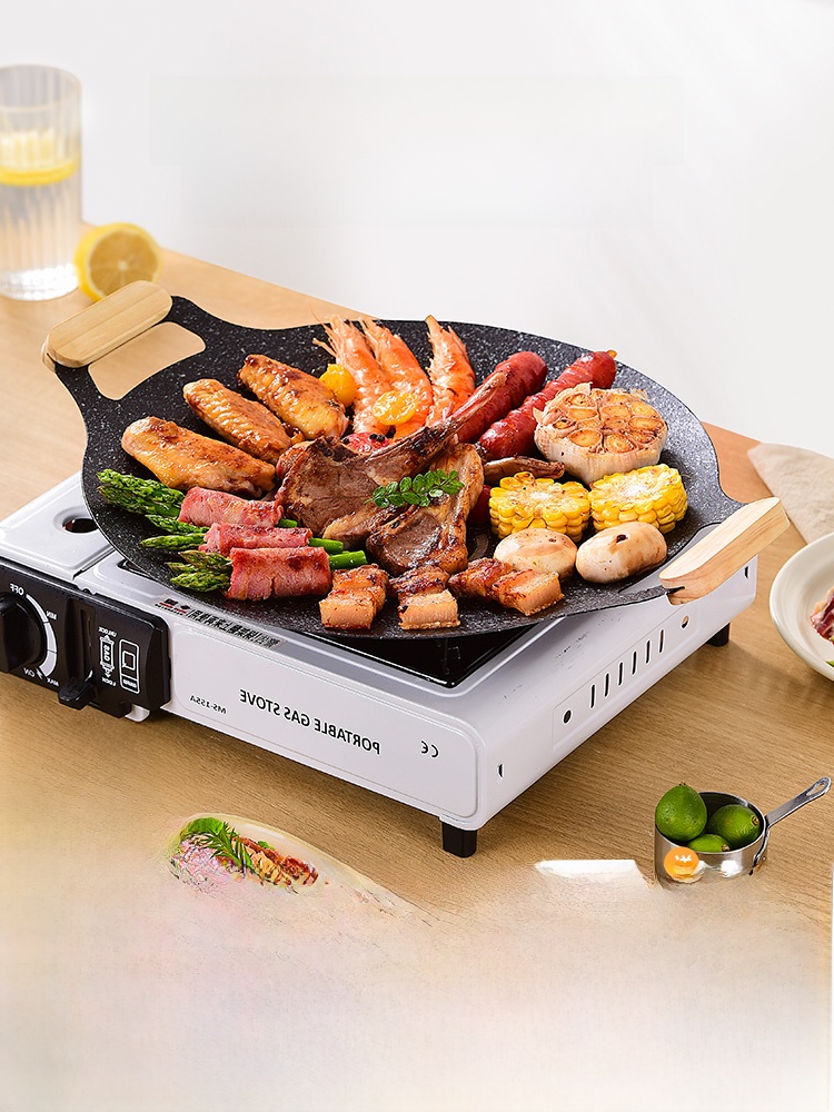 Camping Portable Gas Stove Special Teppanyaki Griddle Outdoor