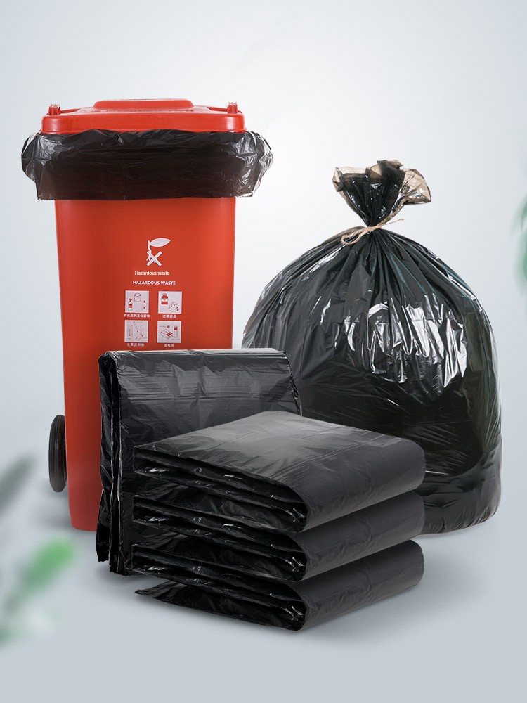 Jujiajia Extra Large Environmental-Friendly Large For Home Garbage Bag Hotel Extra Large Thickened Black Disposable Plastic Bag