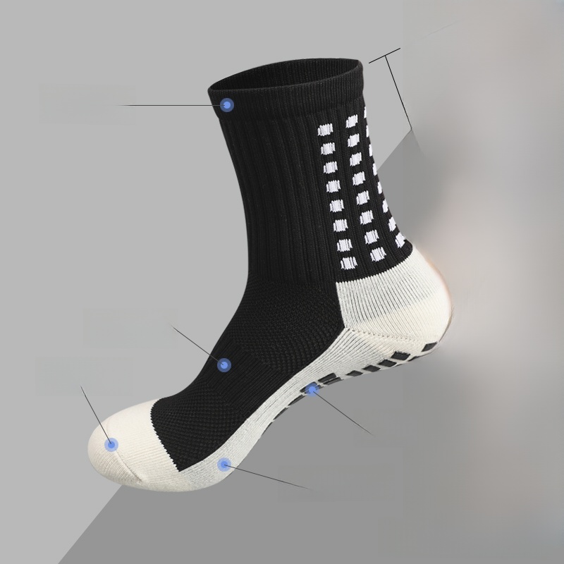 Football Socks Men's Mid-Calf Training Non-Slip Sports Major Thick Towel Bottom Stockings Basketball Thickening and Wear-Resistant