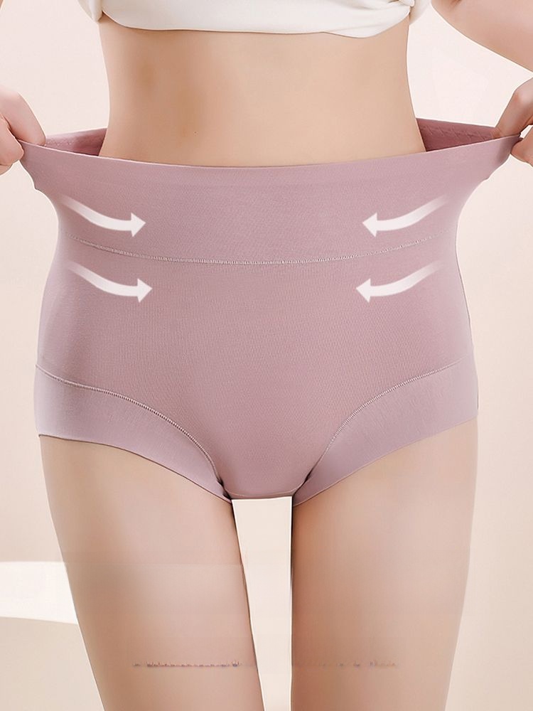 Nanjiren Lady Cotton Antibacterial Hip Lifting Panties for Curve-Sized Ladies