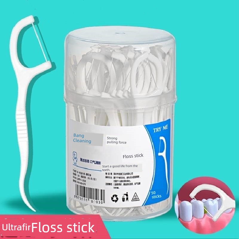 50 PCs Dental Floss Ultra-Fine Dental Floss Family Pack Dental Floss Adult Disposable Toothpick Safety Pick Handy Gadget