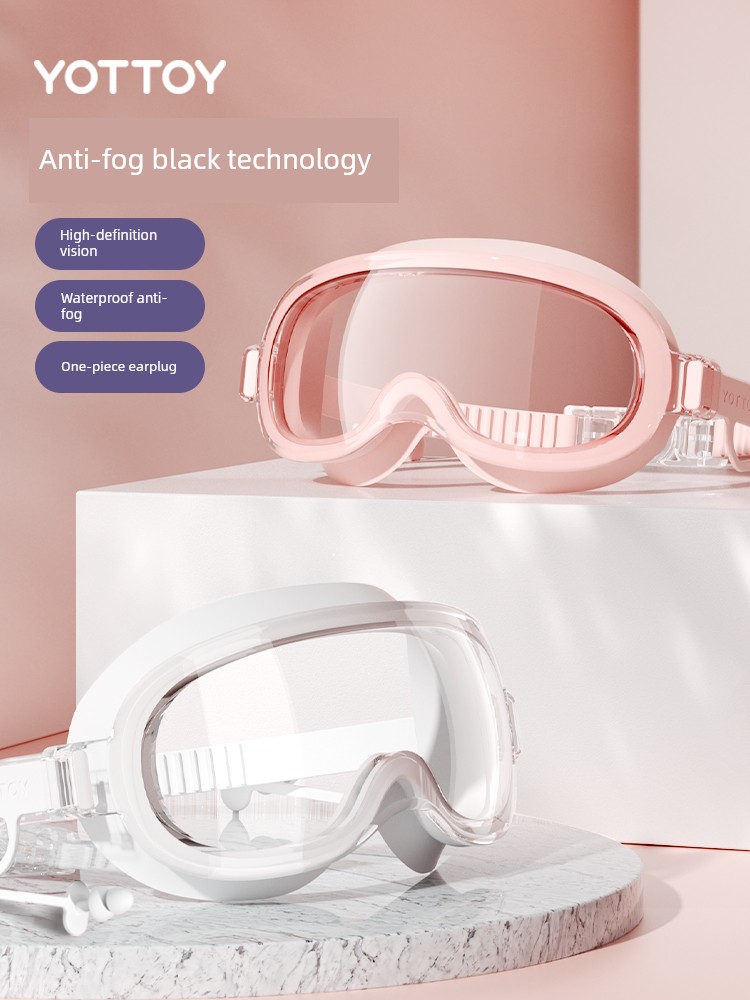 Anti-Fog Myopia Degree Professional Large Frame Men's and Women's Swimming Goggles
