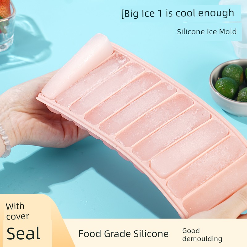 Bench Commercial Supplementary Food Box Square Silicone Ice Tray with Lid