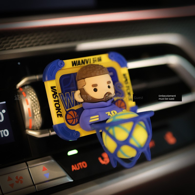 Internet Celebrity Harke Bear Backboard Car Aromatherapy Basketball Star Doll New Arrival Classy Car Decoration Air Outlet Decoration