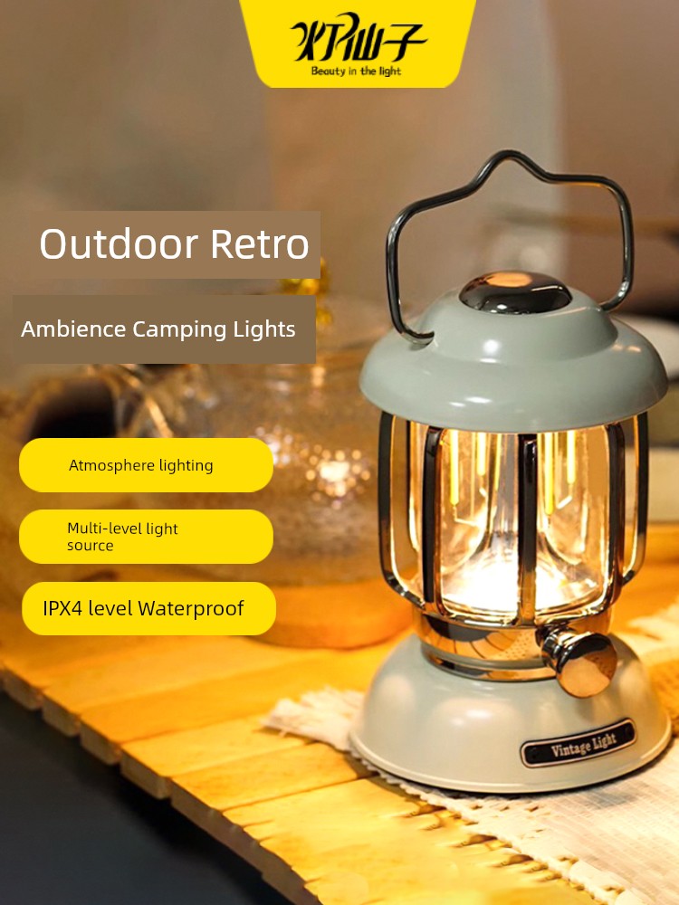 Retro Ultra-Long Life Battery Rechargeable Lighting Camping Lantern