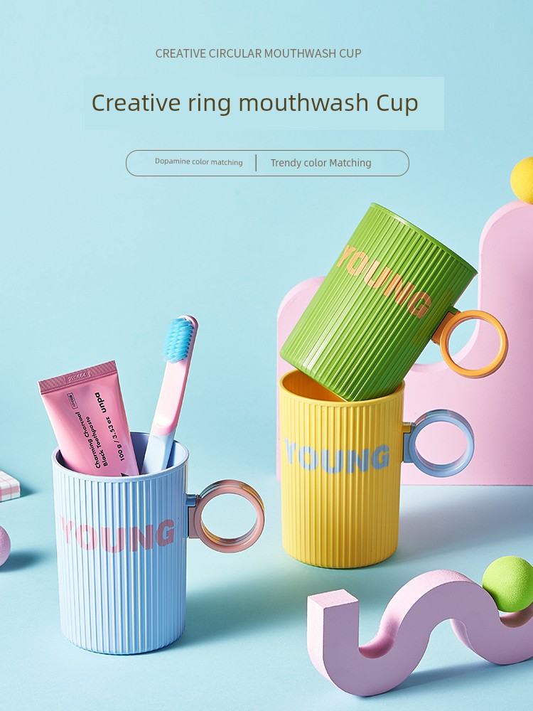 Dopamine Contrast Color Gargle Cup Teeth Brushing Cup Cup Sub-Student Dormitory Good Stuff Toothbrush Cup Couple Cup Cup Washing Cup