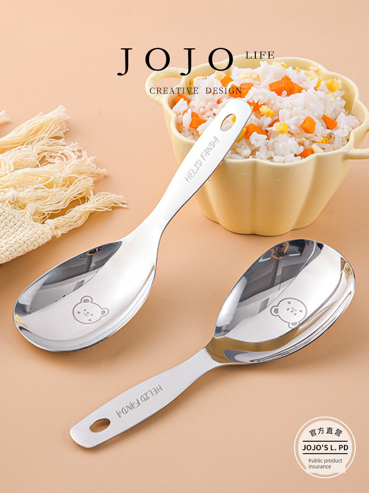 Jojo's L. Pd. Ground.304 Stainless Steel Spoon for Individual Portions For Home Large Serving Spoon Soup Spoon | Flat Ground