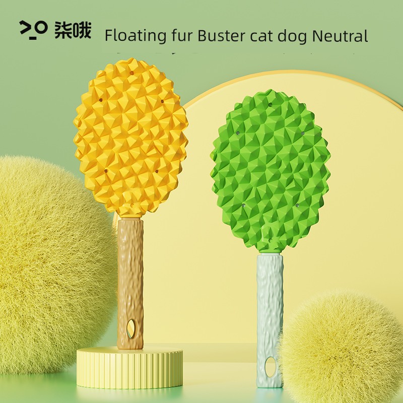 Pet Durian Massage Comb Cat Floating Hair Comb Cat Hair Cleaner Bristle Hair Comb Multi-Functional Shaver Brush