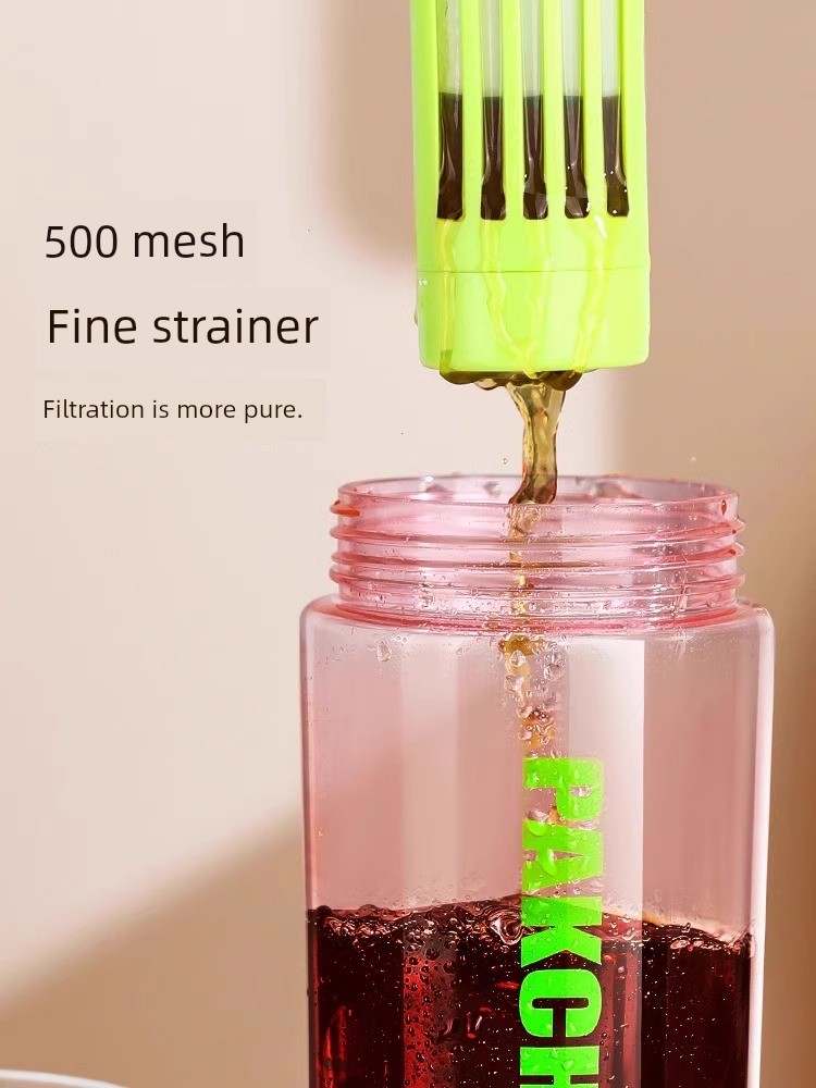 Portable Iced Drip Jug Cold Bubble Bottle Portable Cup Coffee