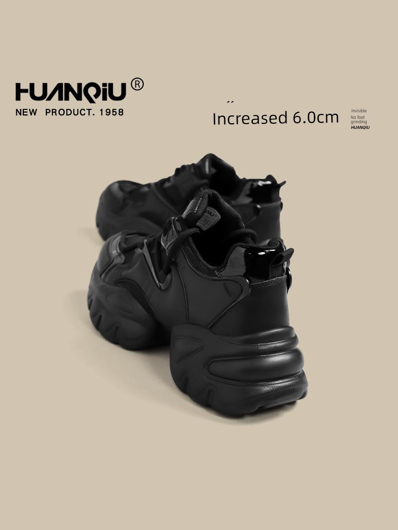 Global Black Fried Street Small Autumn Lightweight Dad Shoes