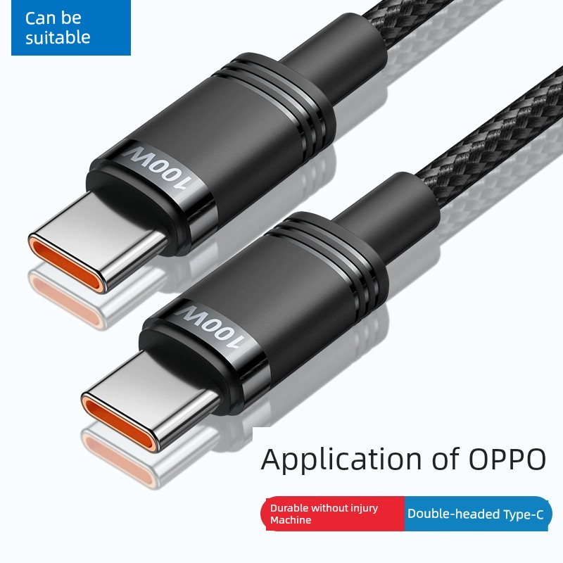 Suitable for Typec Data Cable Oppo Super Charger Reno6 Flash Charger 65W Android R15 Port K10 Find Dedicated 7tpc8pro Mobile Phone 80W Fast Charge X5 Long Double Typec