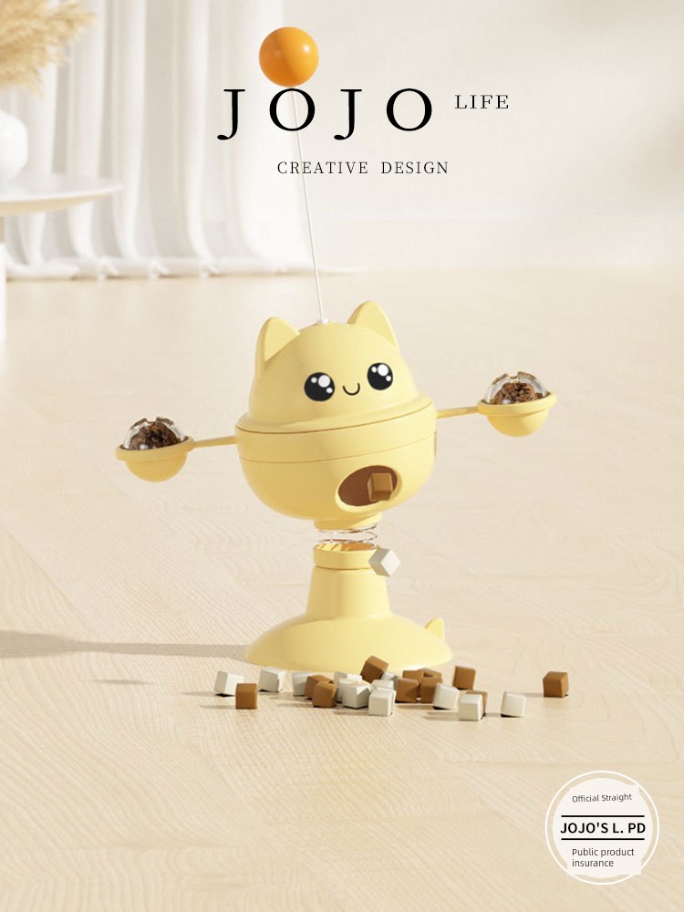 Jojo's L. Pd. Mr. Grocery. Self-Hi Relieving Boredom Tumbler Cat Teaser Food Leakage Rotate | Junshun