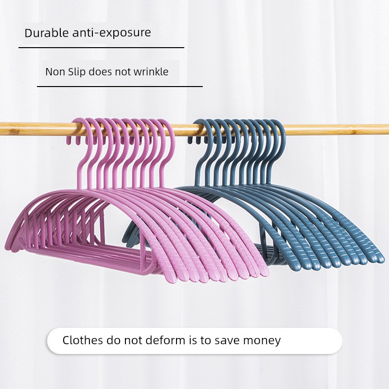 12 PCs Plastic Invisible Hanger For Home Non-Slip Clothes Rack Clothes Rack with Hanging Traceless Clothes Rack Wide Shoulder Hanger