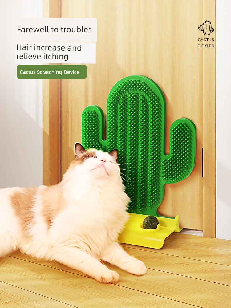 Cat Toy Cat Itching Device Corner Petting Post Cat Scratch Board Vertical No Dandruff Handy Gadget Pet Cat All Products
