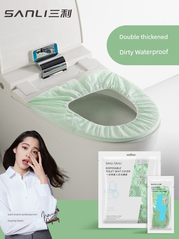 Disposable Toilet Mat Hotel Travel Dedicated Thickened Waterproof Cushion Paper For Home Maternity Confinement Toilet Toilet Seat Cover