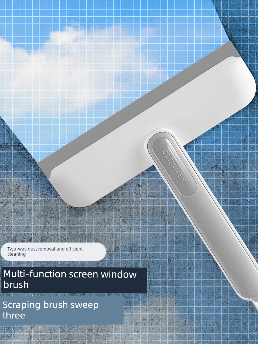 Screen Window Brush Cleaning Appliance Free Removable Washable Screen Window Net Cleaning Brush Window Cleaning Cleaning Tools For Home Double-Sided Wiper Blade