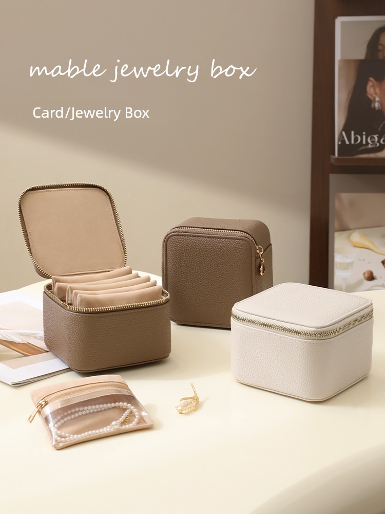 Tiantong Portable Jewelry Cosmetics Bag Necklace Bracelet Bangle Storage Bag Exquisite Hand Accessory Bracelet Jewelry Box Storage Box