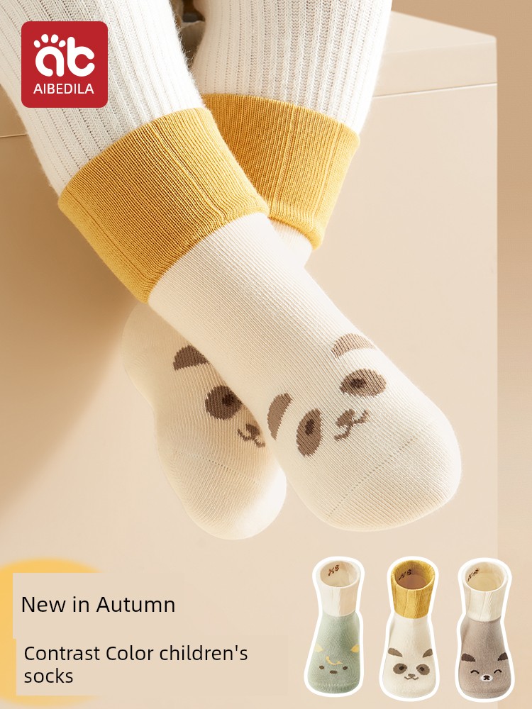Baby Socks Spring and Autumn Pure Cotton 0-March Newborn Male and Female Baby Summer Thin Infant Class a Boneless Fetal Socks