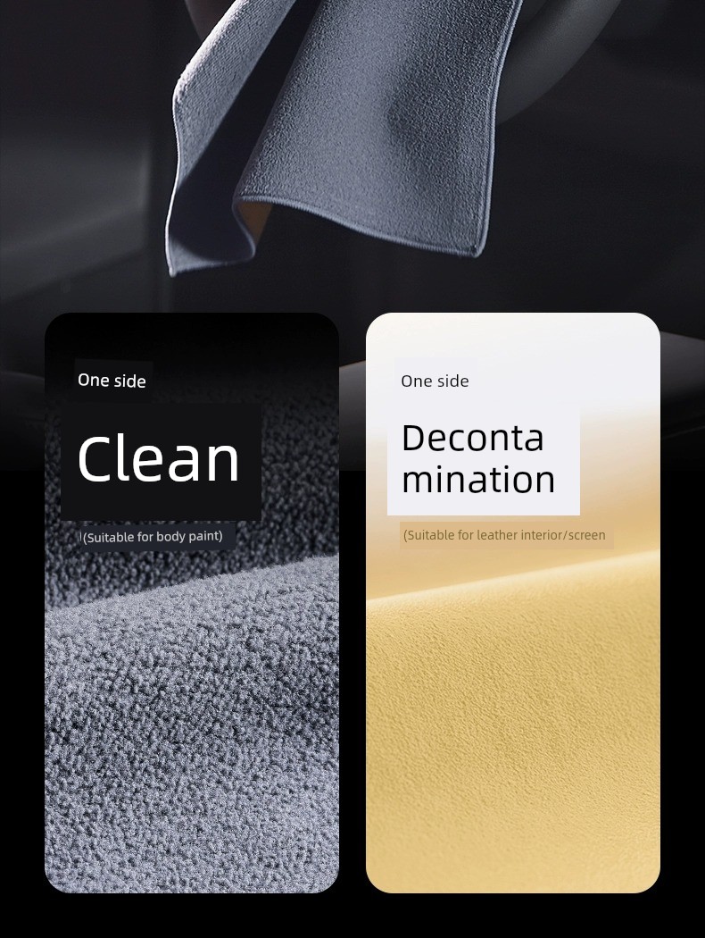 Premium Lint-Free Car Wash Towel - Double-Sided