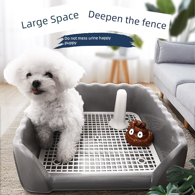 Pet Dog Toilet Large Dog Small Size Dogs Dog Litter Box Dog Urine Bedpan Supplies Automatic Teddy Special Anti-Stepping Shit