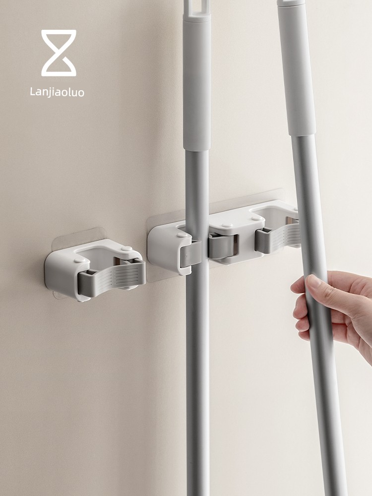 Lanjiaoluo For Home Punch-Free Rack Mop Hook