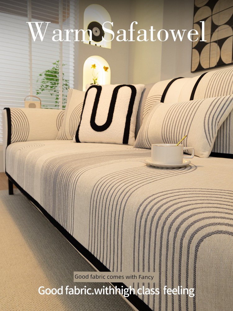 Sofa Cover 2025 New Arrival Chenille Sofa Cushion All Year Round Neutral Accessible Luxury Fancy Non Slip Sofa Cover Towel