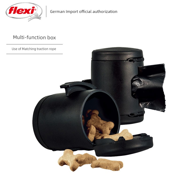 Flexi Accessories Multi-Function Box Snack Box Pet Dog Hand Holding Rope Supplies Rope Dog Walking Outfitting Snacks