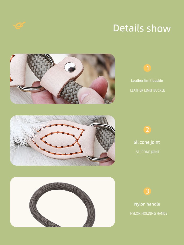 Collar Medium Size Explosion-Proof Corgi Dog Hand Holding Rope