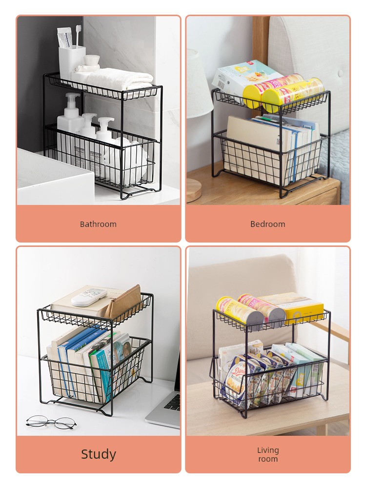 Kitchen Storage Rack Multi-Functional Multi-Layer Countertop Seasoning Rack Sink Bathroom Supplies Bathroom Storage Rack
