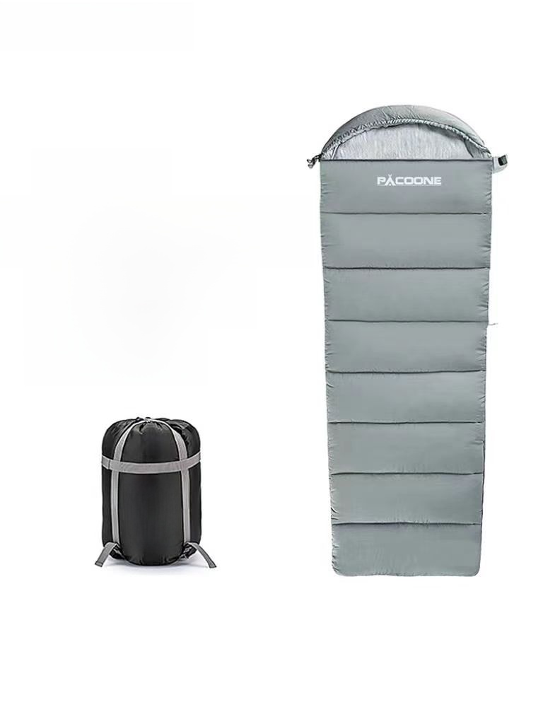 Pacoone Sleeping Bag Adult Outdoor Camping Winter Thickened Cold Protection down Cotton Envelope Heattech Single Double