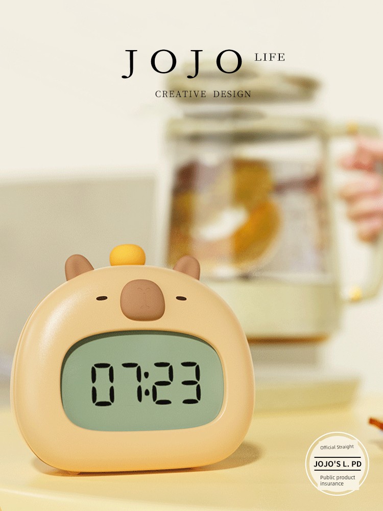Jojo's L. Pd. Xinwei. Capibara Alarm Clock Smart Applet Student Gift | Winter Broadcast