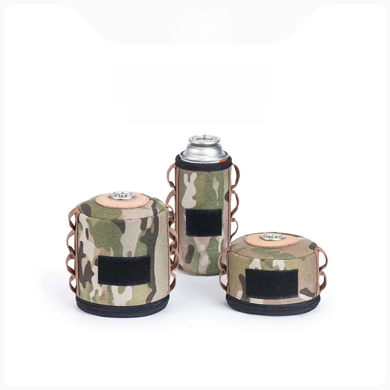 Natuerhike Naturehike Camouflage Gas Tank Sets Flat Tank Long Cans Multi-Specification Leather Cover Outdoor Camping Picnic Accessories