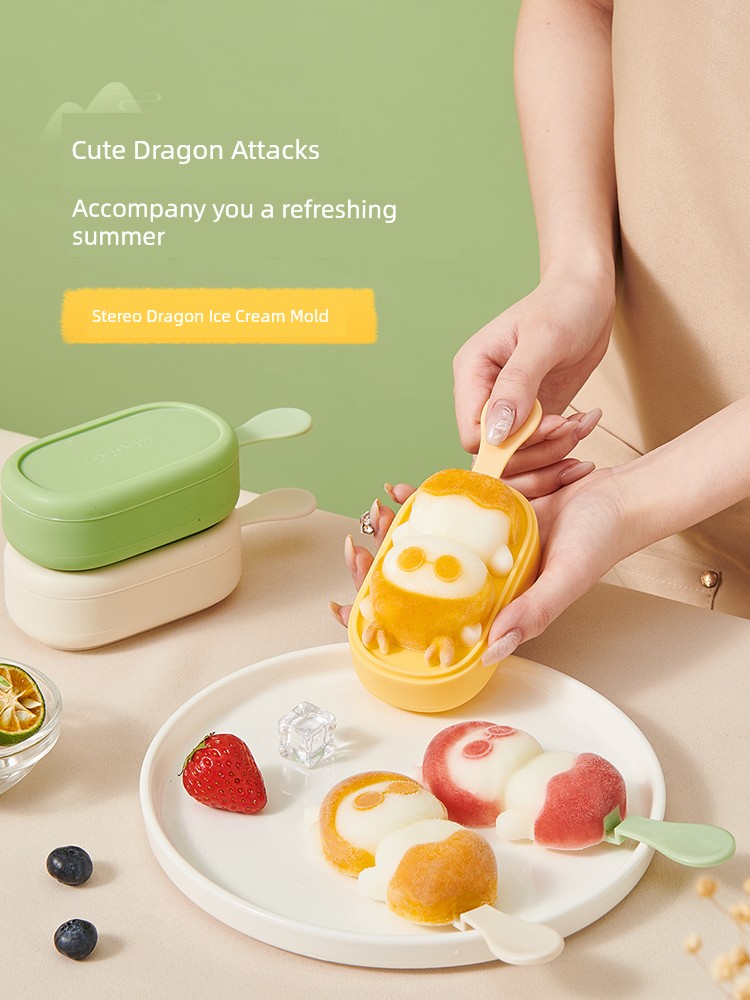 For Home Kids Silicone Ice Cream Homemade Ice Cream Mold