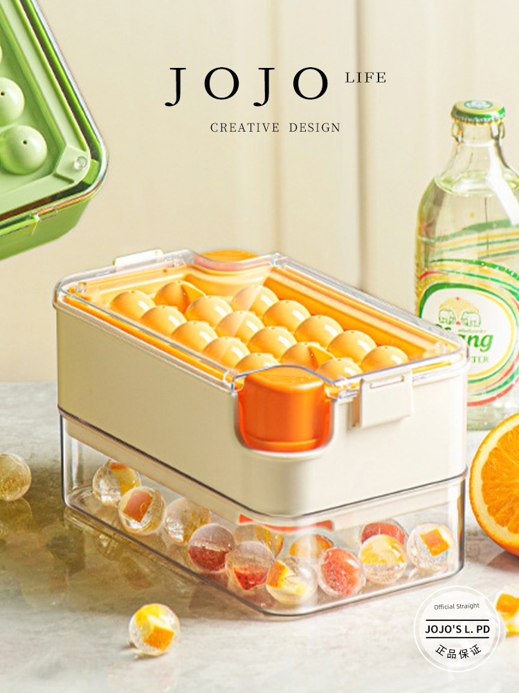 Jojo's L. Pd. Mr. Grocery. Ice Tray One-Click Ice Cube Mold For Home Ice Hockey Box | Dry Rough
