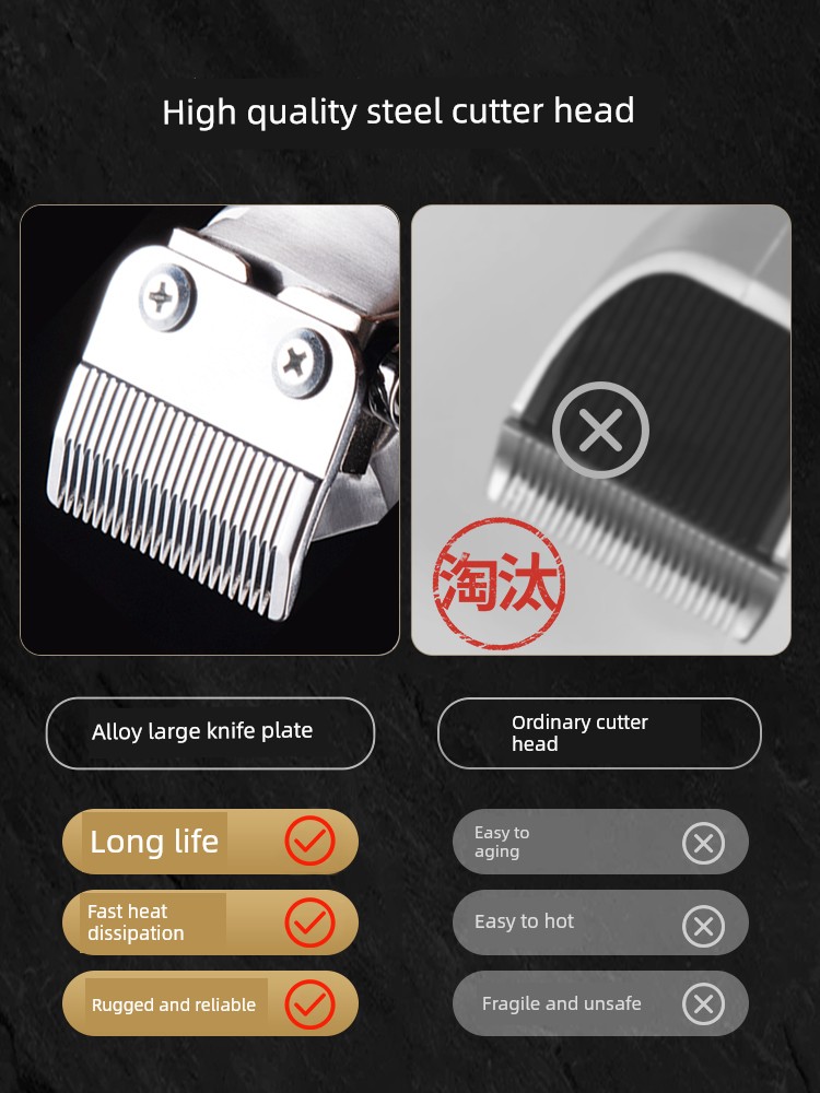 Ox Hair Clipper Oil Head Electric Clipper Shaving Head Electrical Hair Cutter Carving Mark Professional Razor Handy Gadget Hair Salon For Home