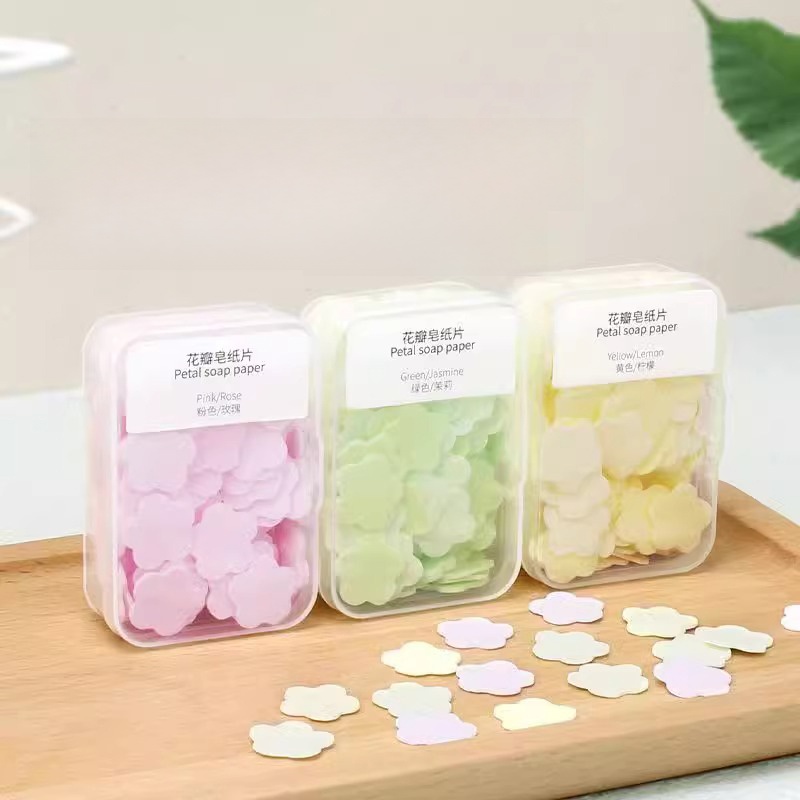 Short-Term Travel Essential Handy Gadget Soap Flake Soap Sheet Disposable Travel Portable Wash Soap Slice Paper out