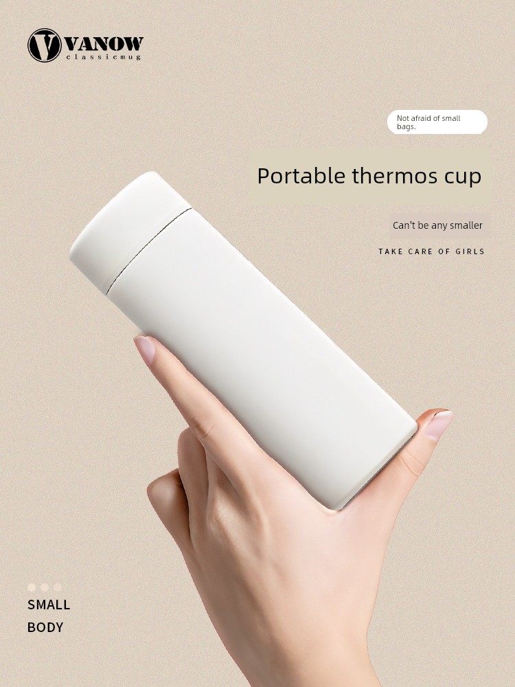 Vanow Mini Thermal Mug Girls Portable Small Capacity Water Cup 316 Stainless Steel Small Cup 2025 New Arrival