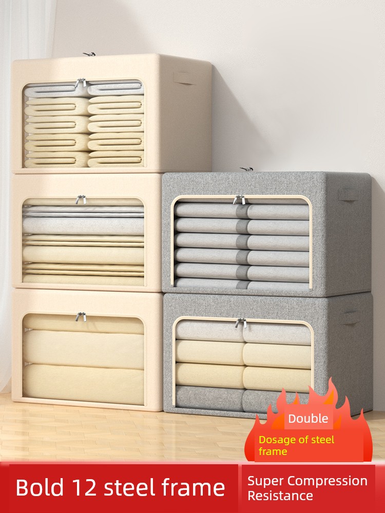 Clothes Storage Box For Home Large Capacity Wardrobe Clothes Box Foldable Organize Fantastic Storage Basket Box Bag