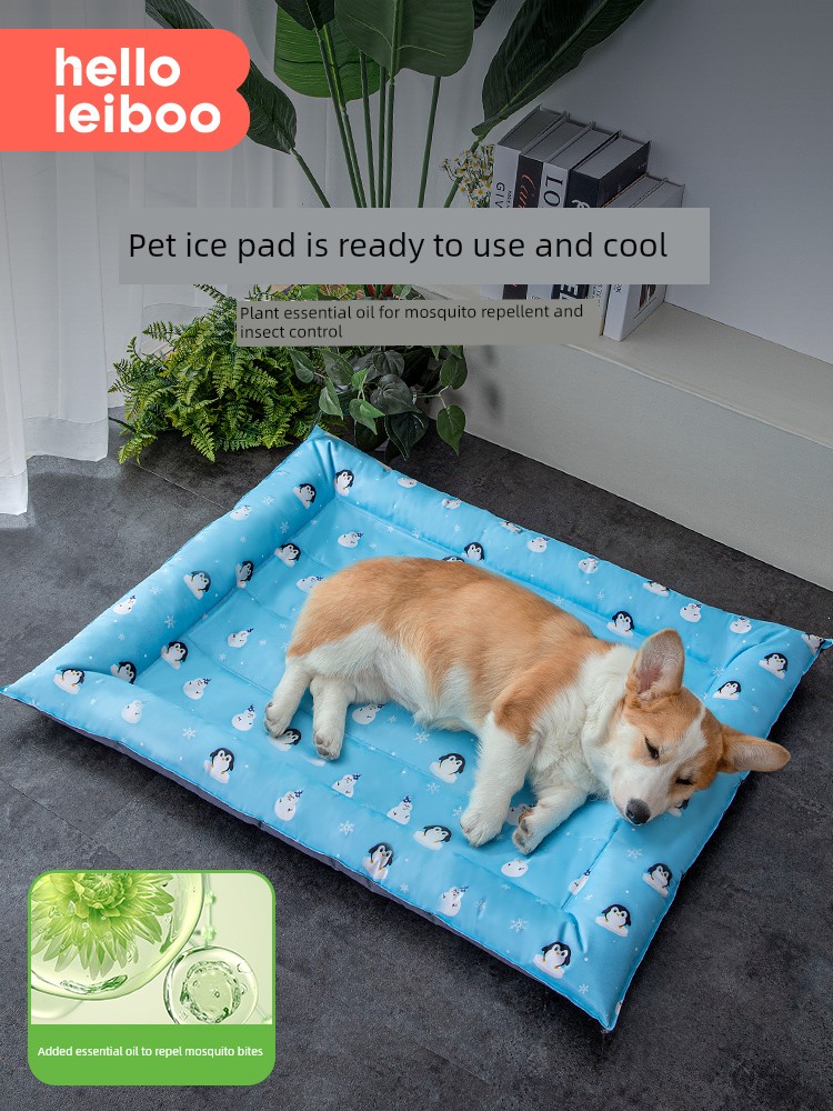 Pet Ice Mat Summer Cooling Dog Cool Pad Kennel Summer Mattress Cat Ice Mat Tear-Resistant Summer Mat Dog Mat