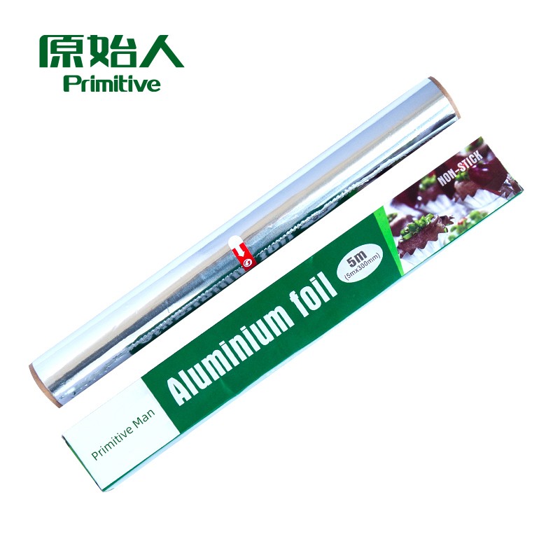[Primitive Man Tin Foil 5 M For Home 2 Boxes] Outdoor Barbecue Tools Tin Foil Thick Aluminum Foil Barbecue Accessories