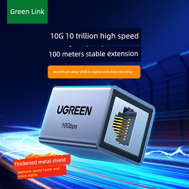 10 Gigabit Modular Plug Broadband Transform Interface Green Network Cable