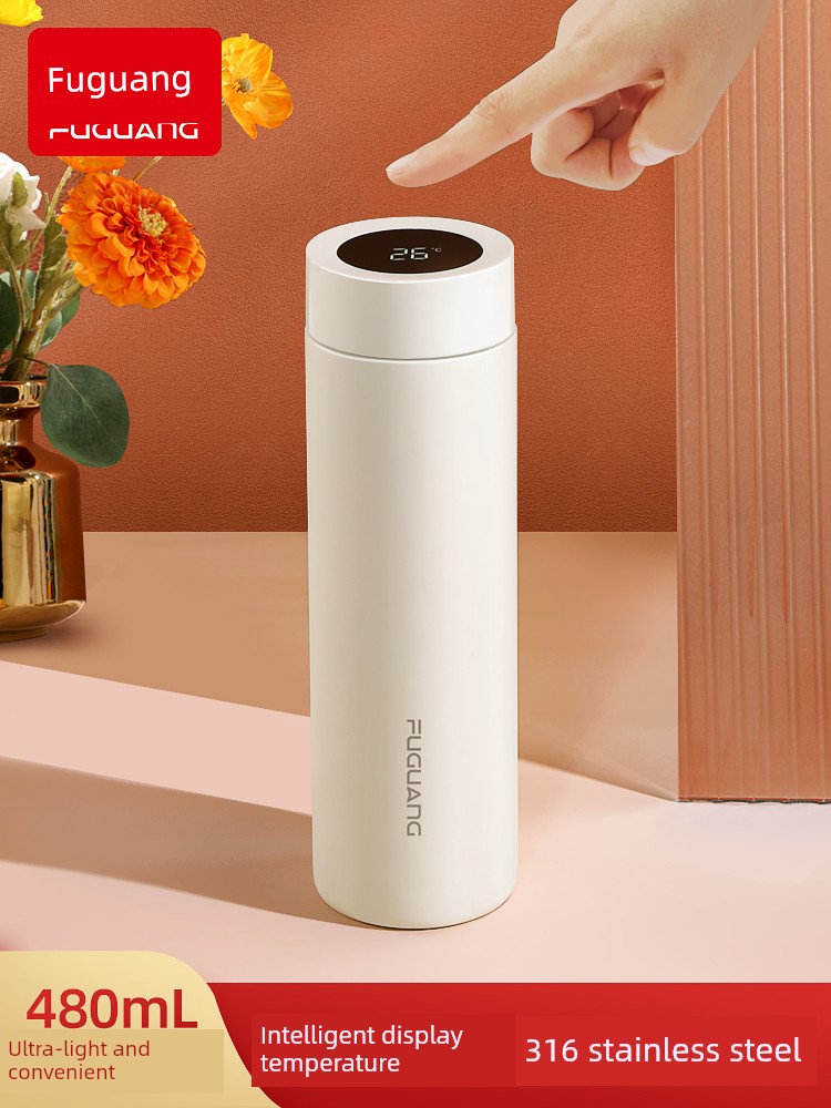 Fuguang Smart Vacuum Cup Large Capacity Men's Women High-End Tea Cup 316 Stainless Steel Portable Business Water Cup