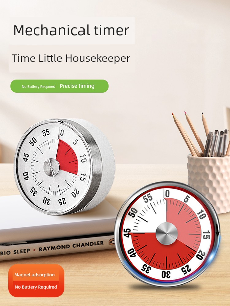 Visual Timer Learning Self-Discipline Kids Time Manager Countdown Reminder Kitchen Mechanical Timer
