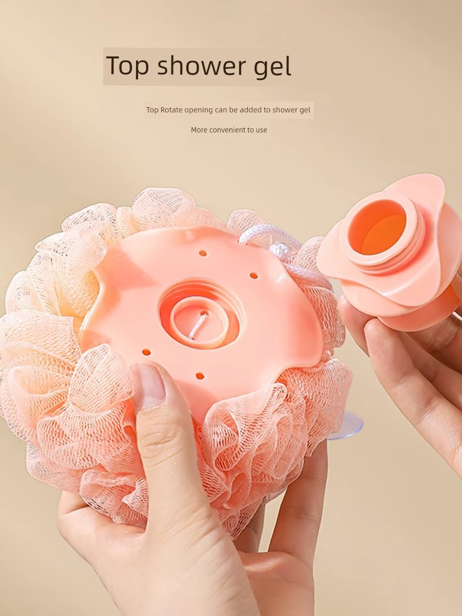Suction Cup Can Add Liquid Loofah Independent Packaging Large Soft Bath Bath Back Rub Fabulous Showering Tool