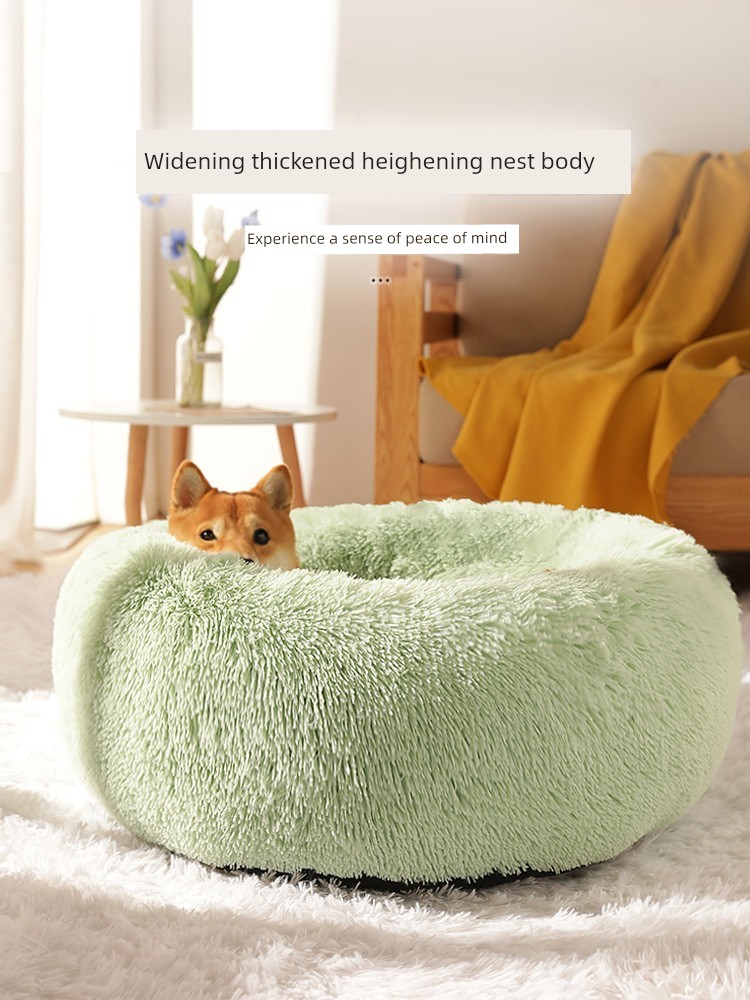Dog Mat Autumn and Winter Dog Bed Mattress Large Dog Cathouse Doghouse Small Size Dogs Winter Heattech Thickened Pet Supplies