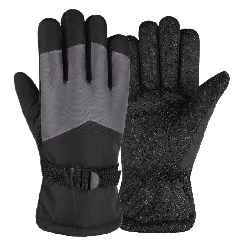 Men's Fleece-lined Electric Car Cold-Proof Skiing Heattech Gloves
