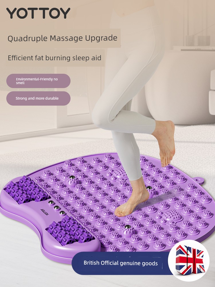 Yottoy Roller Anti-Slip Bath Mat Super Jogging Dedicated in-Place Running Sole Massage Foot Mat Indoor Foot Toe Pressure Mat