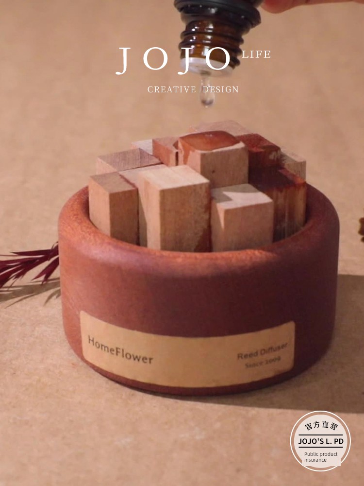 Jojo's L. Pd. Annotation. Solid Wood Aroma Diffuser Aromatherapy Oil For Home Indoor Fragrance | Label